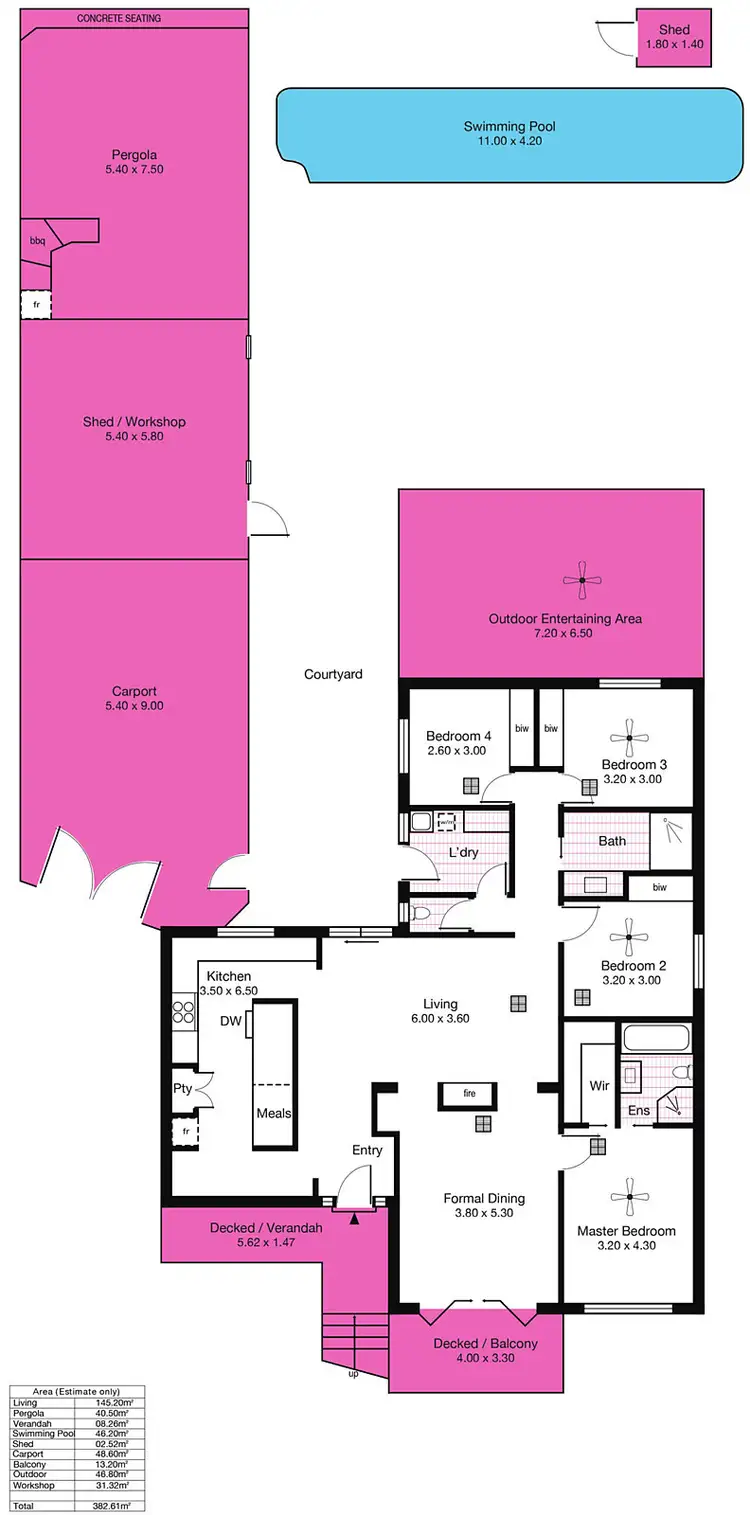 Floorplan of Homely house listing, 20 Fontaine Drive, Sellicks Beach SA 5174
