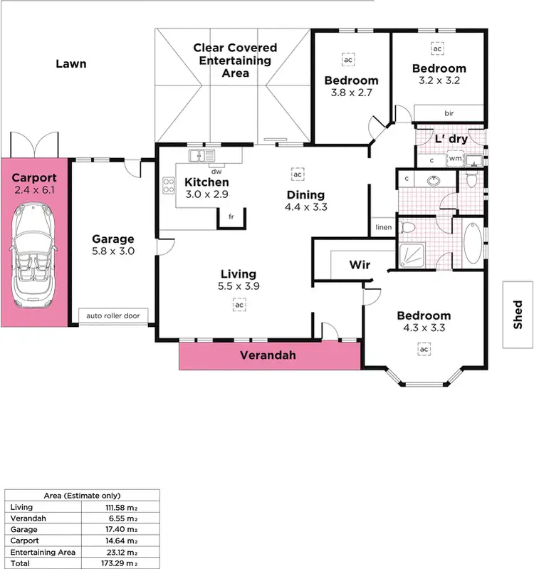 Floorplan of Homely house listing, 5b Bickford Street, Richmond SA 5033