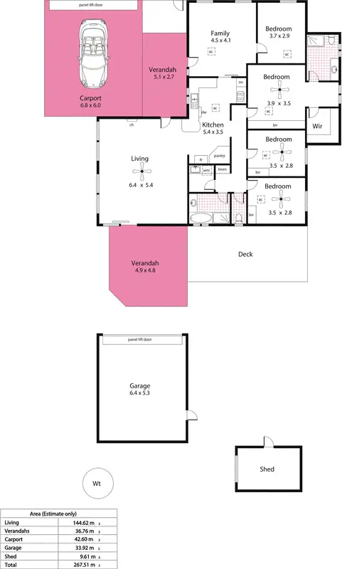 Floorplan of Homely house listing, 23 Suffolk Drive, Morphett Vale SA 5162