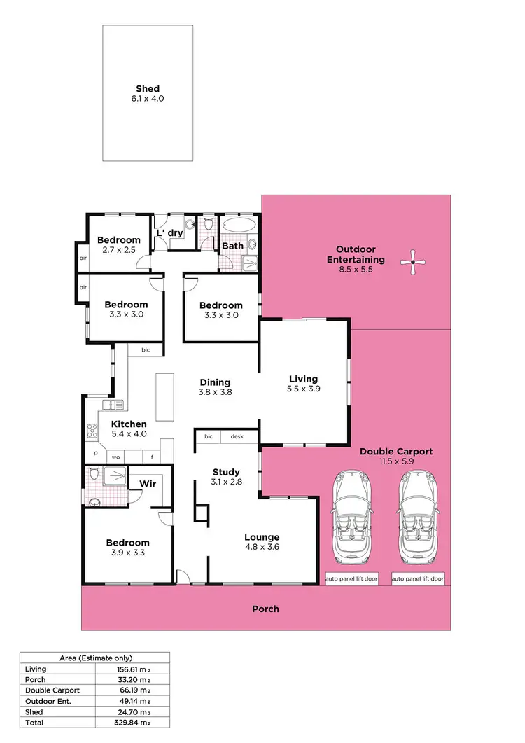 Floorplan of Homely house listing, 2 Swallow Crescent, Parafield Gardens SA 5107