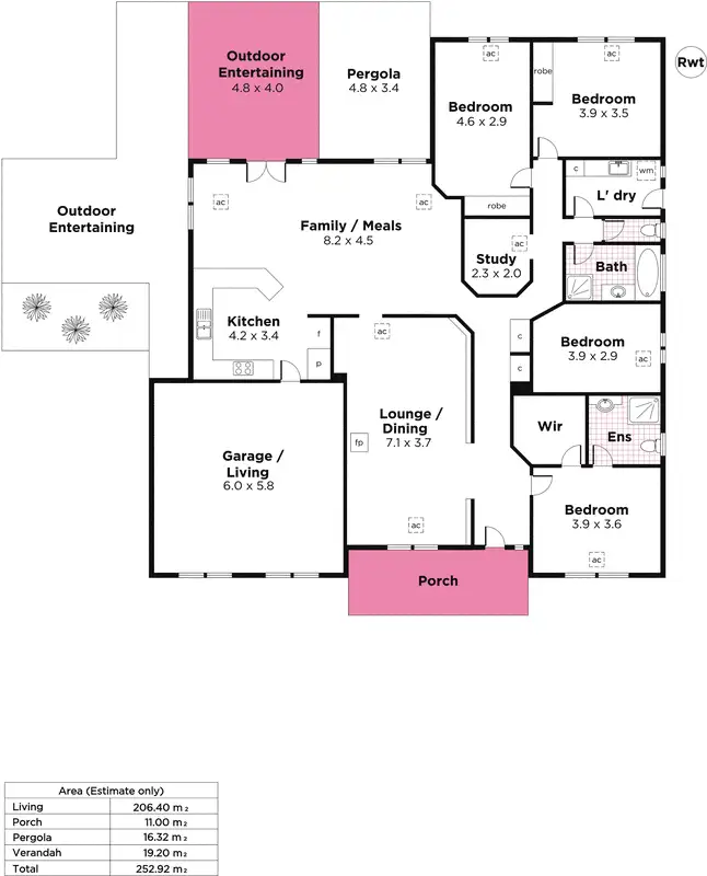 Floorplan of Homely rural property listing, 41 Wilhelm Road, Littlehampton SA 5250