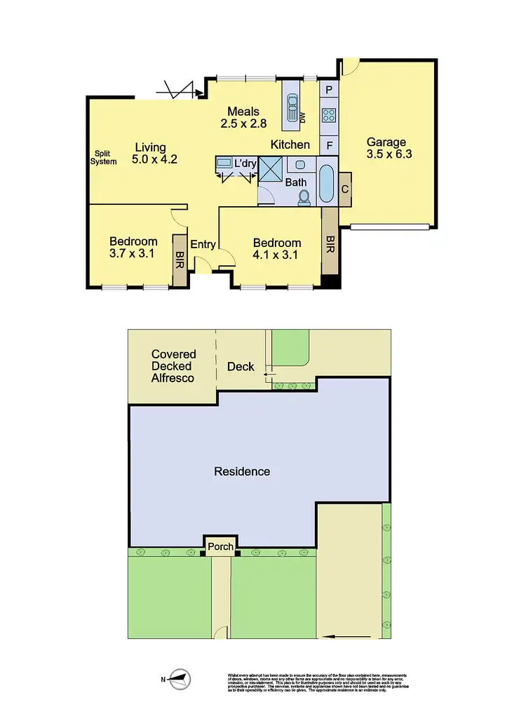Floorplan of Homely unit listing, 76 Kenmare Street, Watsonia VIC 3087