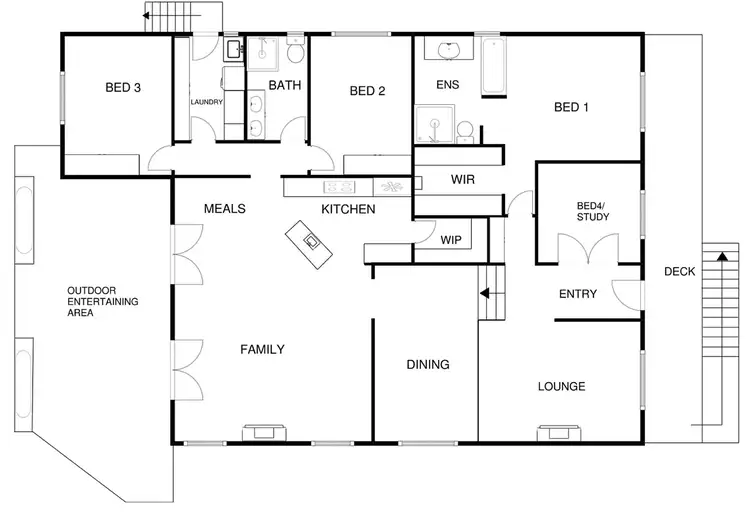 Floorplan of Homely house listing, 3 Counihan Court, Dunlop ACT 2615