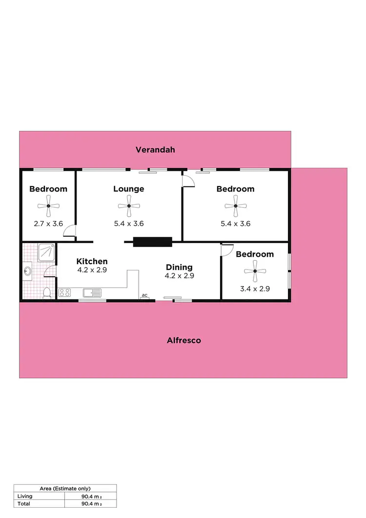 Floorplan of Homely house listing, 811 Myponie Point Drive, Wallaroo SA 5556