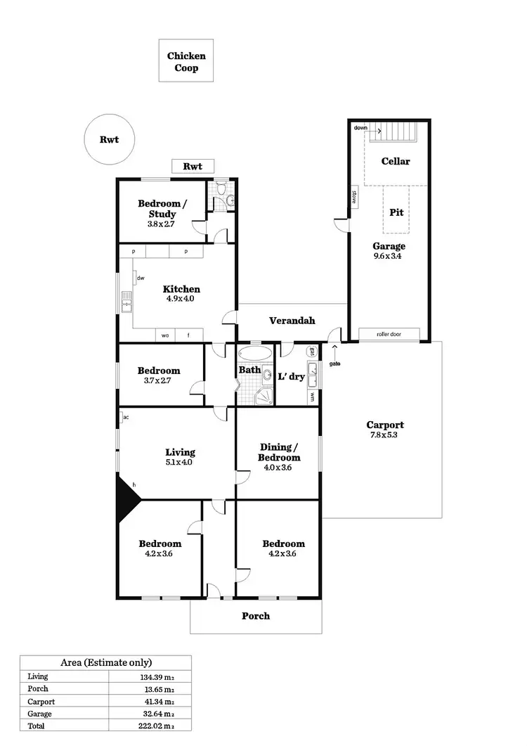 Floorplan of Homely house listing, 30 Rowell Crescent, West Croydon SA 5008