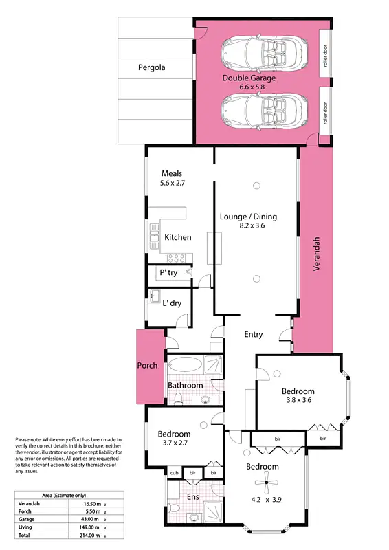 Floorplan of Homely house listing, 1 Louise Avenue, Fulham SA 5024