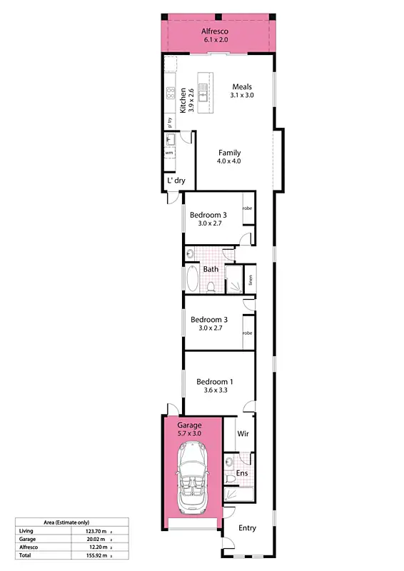 Floorplan of Homely land listing, Lots 101 & 102 5 Rover  Avenue, Croydon Park SA 5008