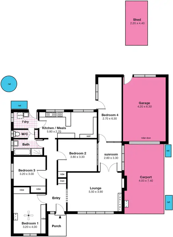 Floorplan of Homely house listing, 93 Penang Avenue, Melrose Park SA 5039