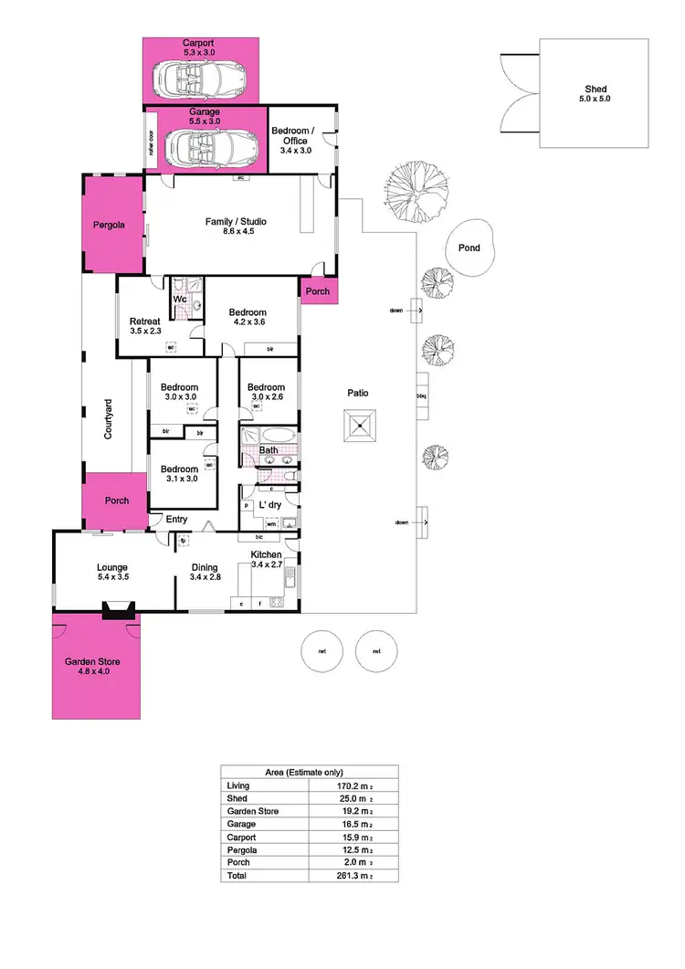 Floorplan of Homely house listing, 18 Charlton Street, Bridgewater SA 5155