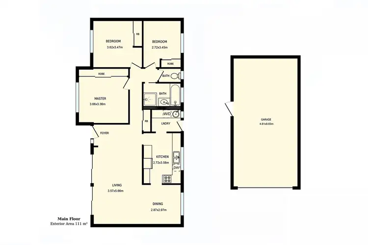Floorplan of Homely house listing, 47 Osburn Drive, Macgregor ACT 2615