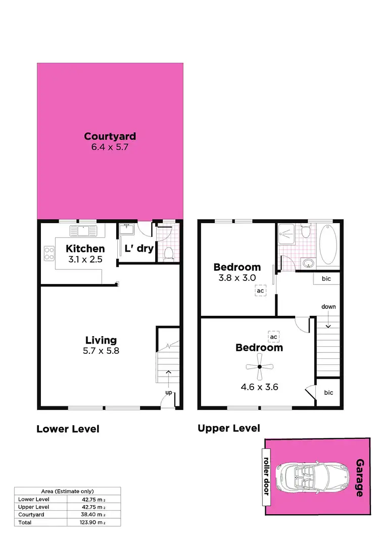 Floorplan of Homely unit listing, 5/3A Letcher Road, Oaklands Park SA 5046