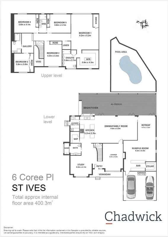 Floorplan of Homely house listing, 6 Coree Place, St Ives NSW 2075