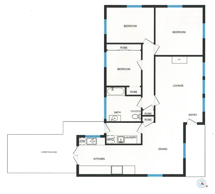Floorplan of Homely house listing, 33 Blowering Street, Duffy ACT 2611