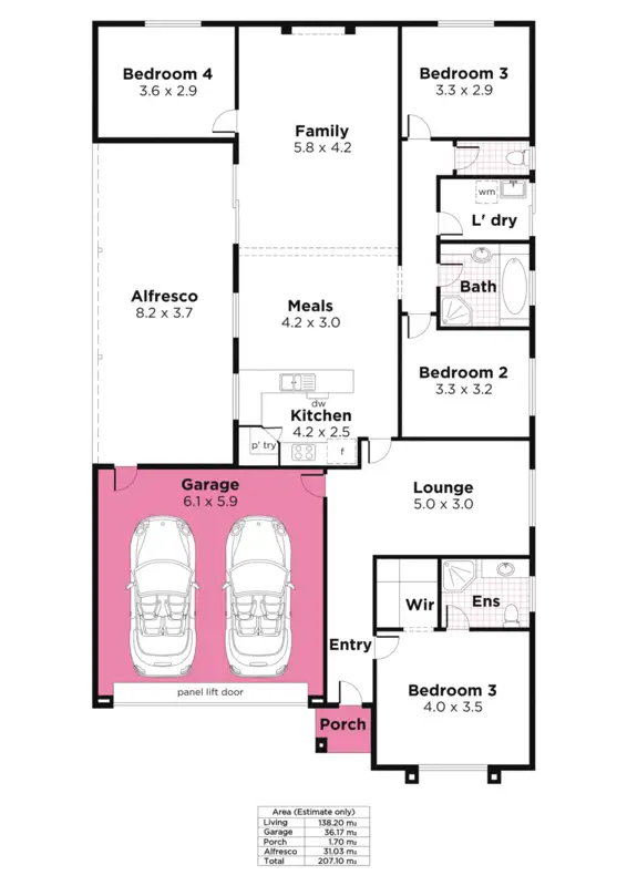 Floorplan of Homely house listing, 4 Sanders Street, Moonta Bay SA 5558