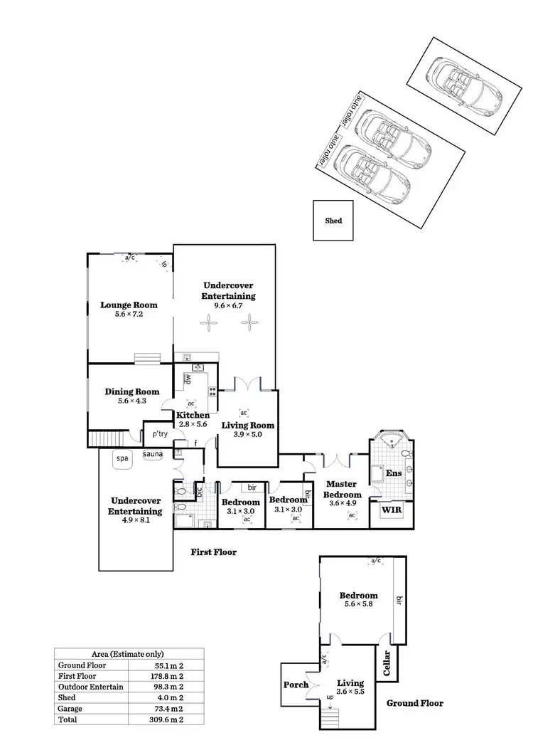 Floorplan of Homely house listing, 6 Turner Crescent, Stirling SA 5152