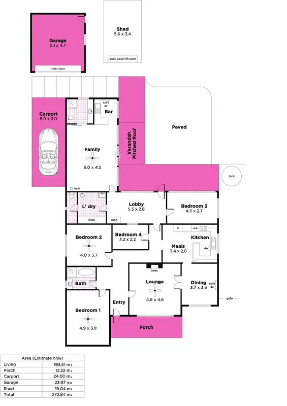 Floorplan of Homely house listing, 8 Devonshire Street, Hawthorn SA 5062