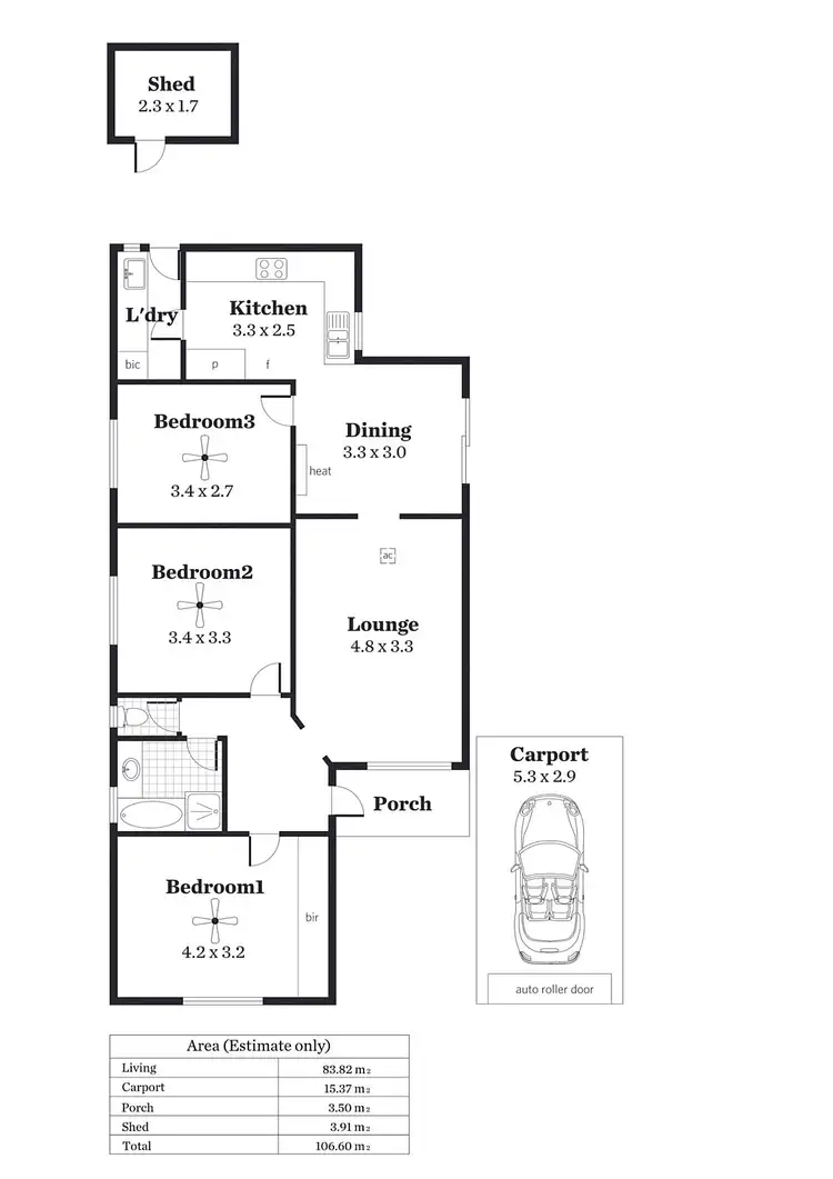 Floorplan of Homely unit listing, 13/2 Briar Road, Felixstow SA 5070