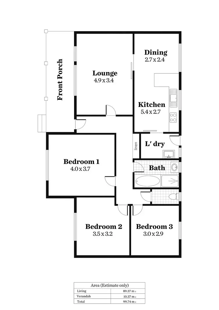Floorplan of Homely house listing, 18 Robin Street, Murray Bridge SA 5253