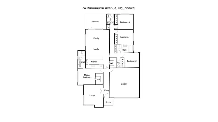 Floorplan of Homely house listing, 74 Burrumarra Avenue, Ngunnawal ACT 2913