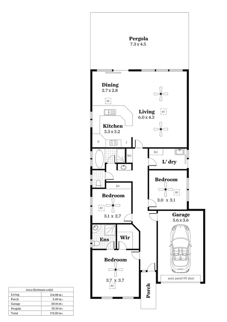 Floorplan of Homely house listing, 43 Riesling Crescent, Andrews Farm SA 5114