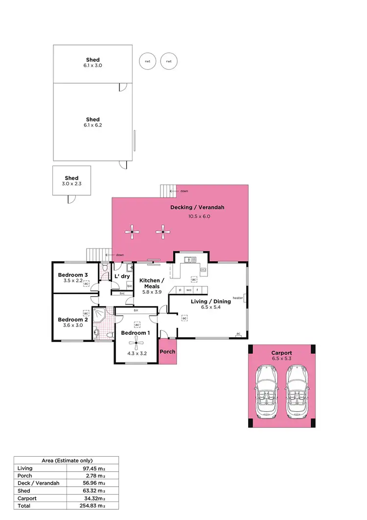 Floorplan of Homely house listing, 33 Rokewood Avenue, Belair SA 5052