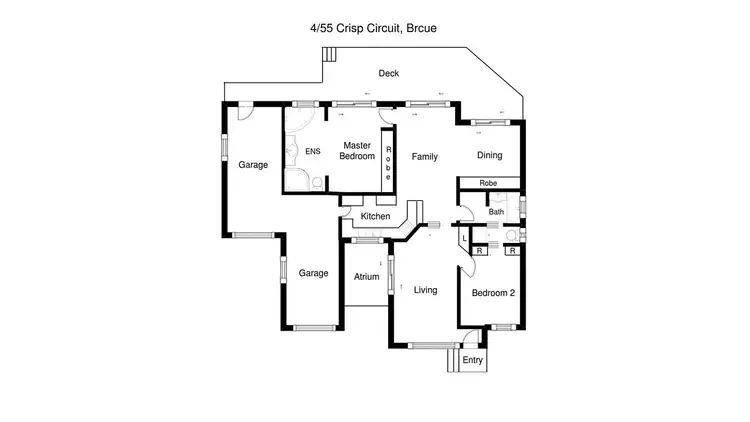 Floorplan of Homely unit listing, 4/55 Crisp Circuit, Bruce ACT 2617