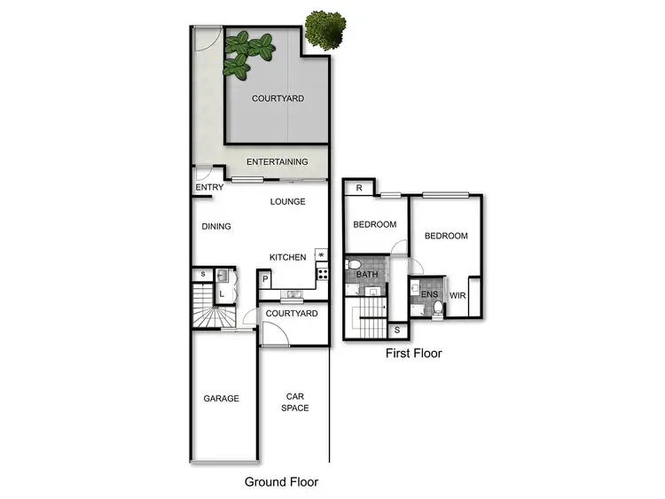 Floorplan of Homely townhouse listing, 3/1 Bateman Street, Kambah ACT 2902