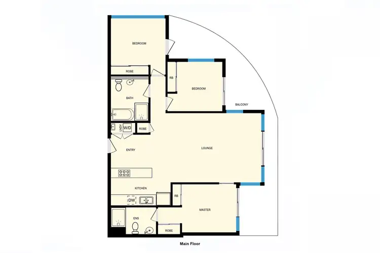 Floorplan of Homely apartment listing, 902/120 Eastern Valley Way, Belconnen ACT 2617