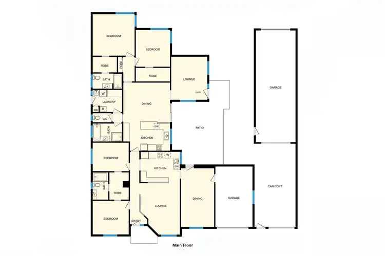Floorplan of Homely house listing, 16 Ikara Close, Dunlop ACT 2615