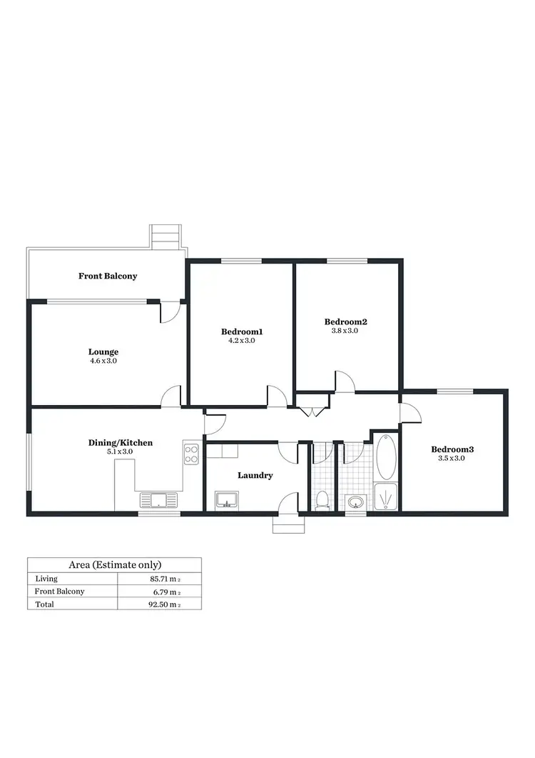 Floorplan of Homely house listing, 47 Homburg Drive, Murray Bridge SA 5253