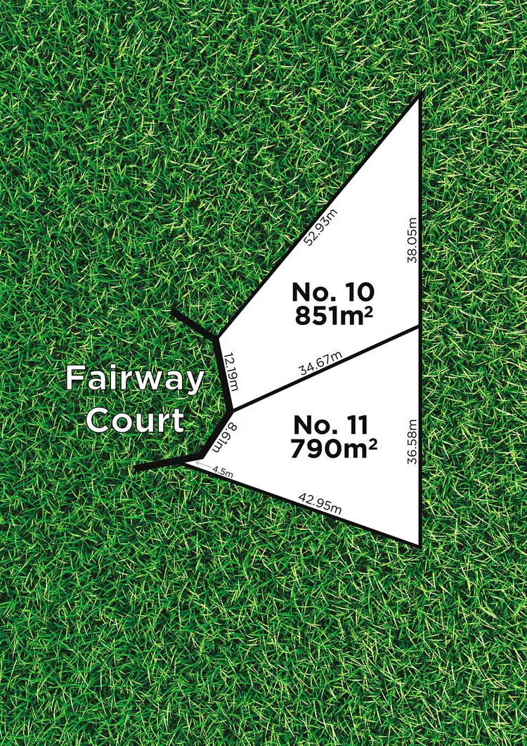 Floorplan of Homely land listing, 10 & 11 Fairway Court, Goolwa South SA 5214