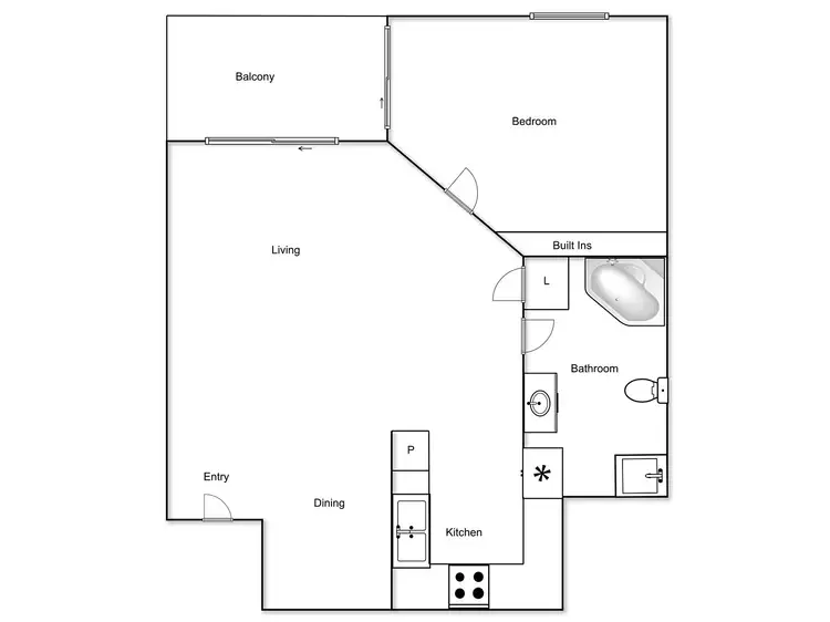Floorplan of Homely apartment listing, 113/72 Wentworth Avenue, Kingston ACT 2604