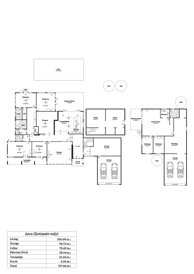 Floorplan of Homely rural property listing, 233 Piggott Range Road, Clarendon SA 5157