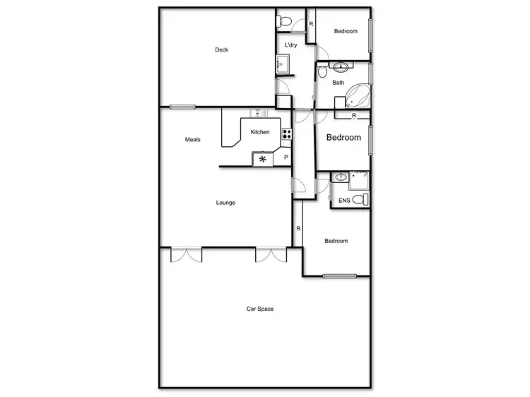 Floorplan of Homely townhouse listing, 2/18 Mowatt  Street, Queanbeyan NSW 2620