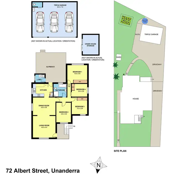 Floorplan of Homely house listing, 72 Albert Street, Unanderra NSW 2526