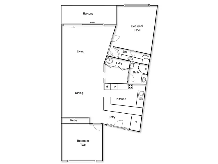 Floorplan of Homely apartment listing, 47/34 Leahy Close, Narrabundah ACT 2604