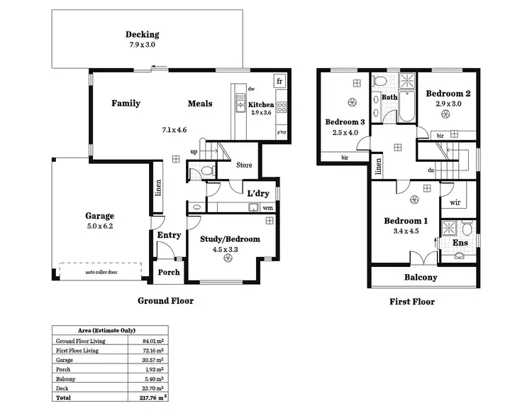 Floorplan of Homely townhouse listing, 6/56 Reservoir Road, Paradise SA 5075