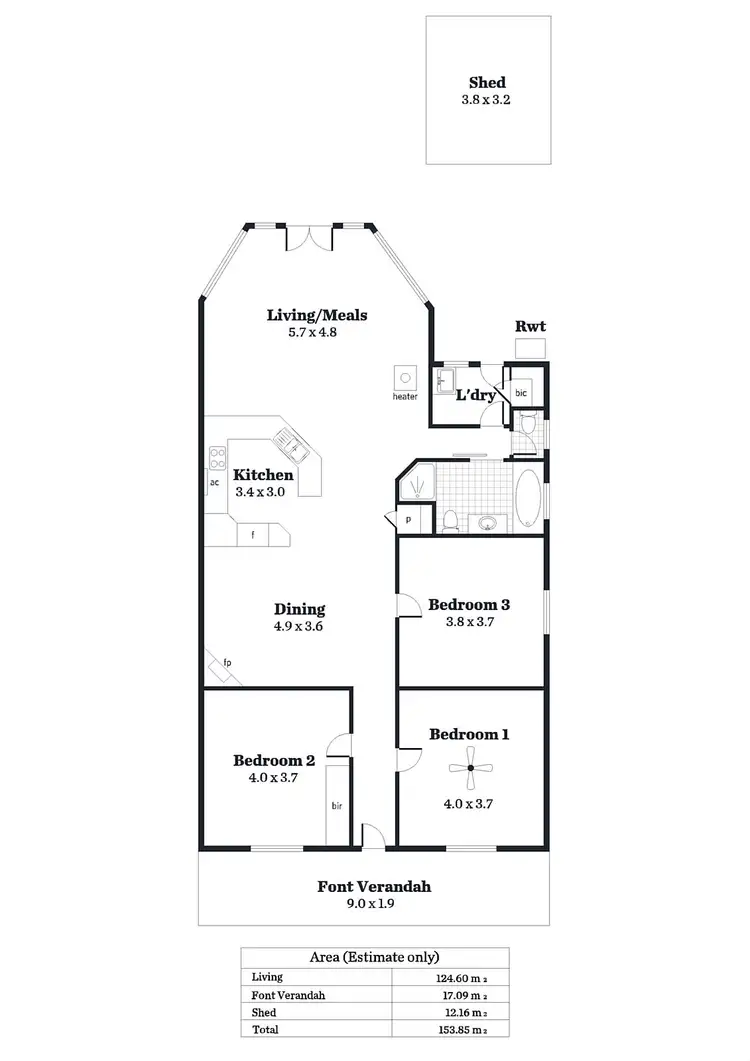Floorplan of Homely house listing, 15 St Helen Street, Parkside SA 5063