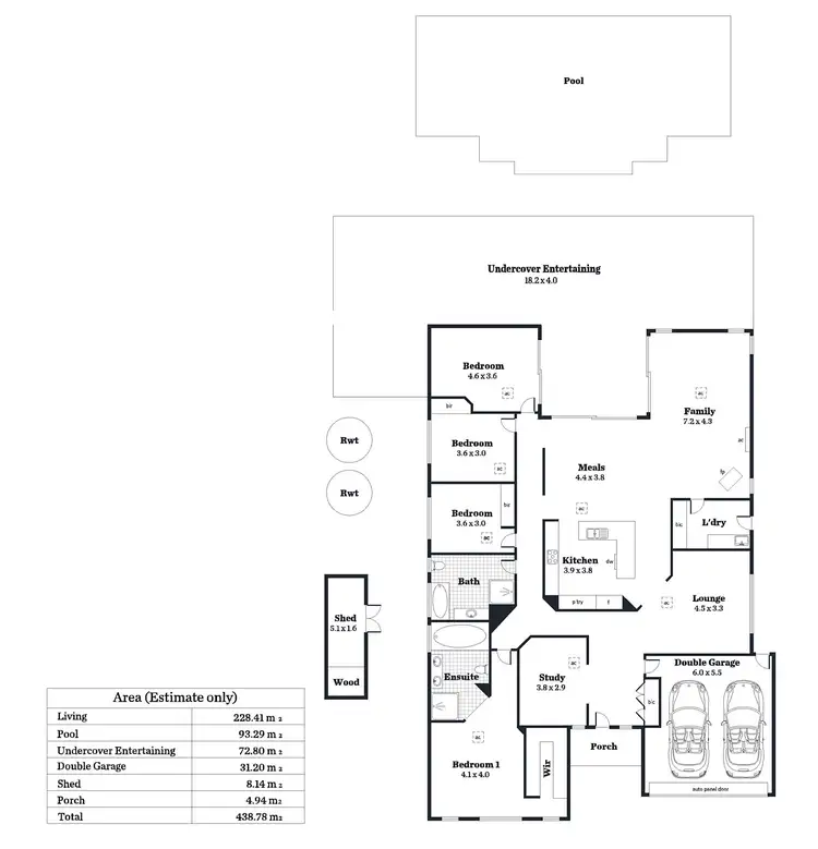 Floorplan of Homely house listing, 41 O'Donnell Drive, Littlehampton SA 5250