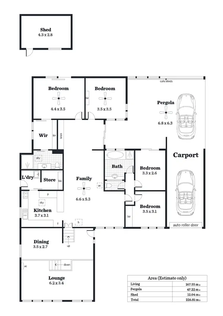Floorplan of Homely house listing, 8 Colorado Drive, Glenalta SA 5052