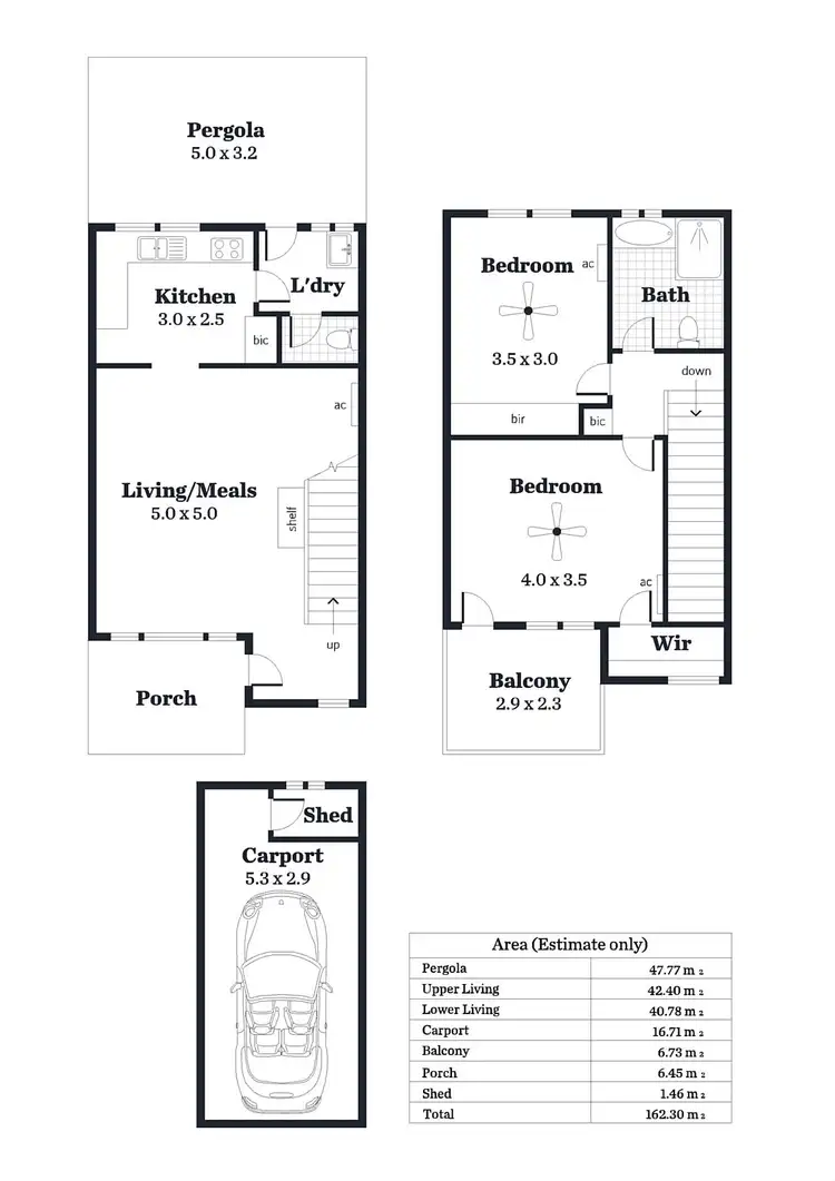 Floorplan of Homely unit listing, 7/16-18 Finniss Street, Marion SA 5043