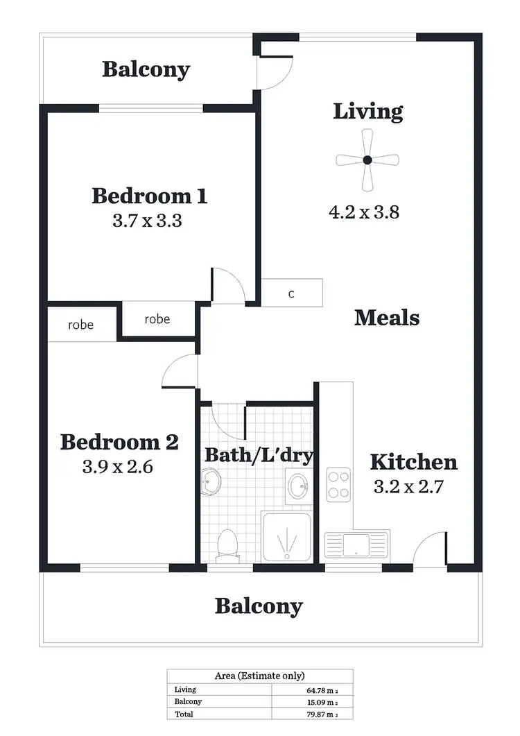 Floorplan of Homely unit listing, 6/42 Le Hunte Street, Wayville SA 5034