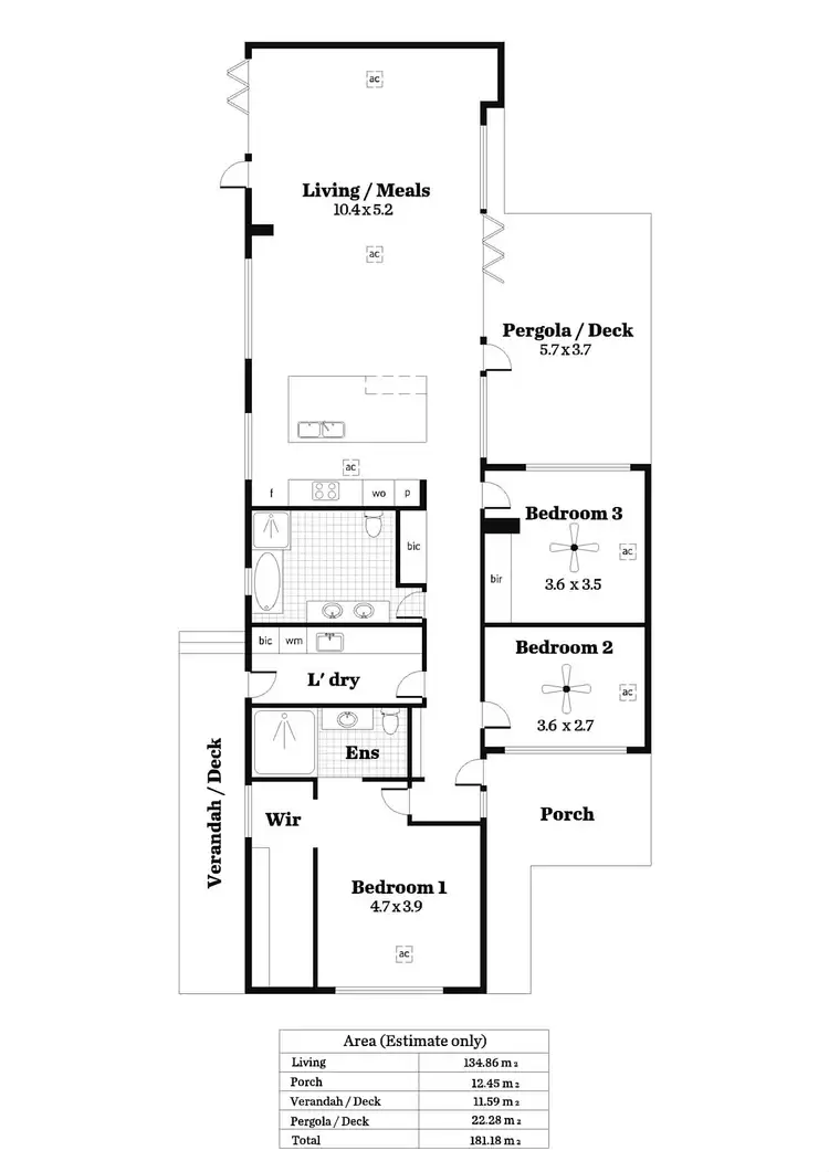 Floorplan of Homely house listing, 2A Salisbury Street, Somerton Park SA 5044