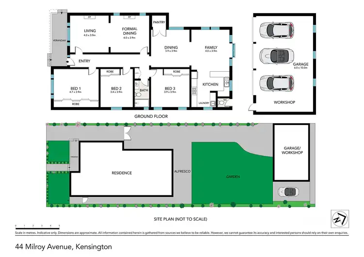 Floorplan of Homely house listing, 44 Milroy Avenue, Kensington NSW 2033