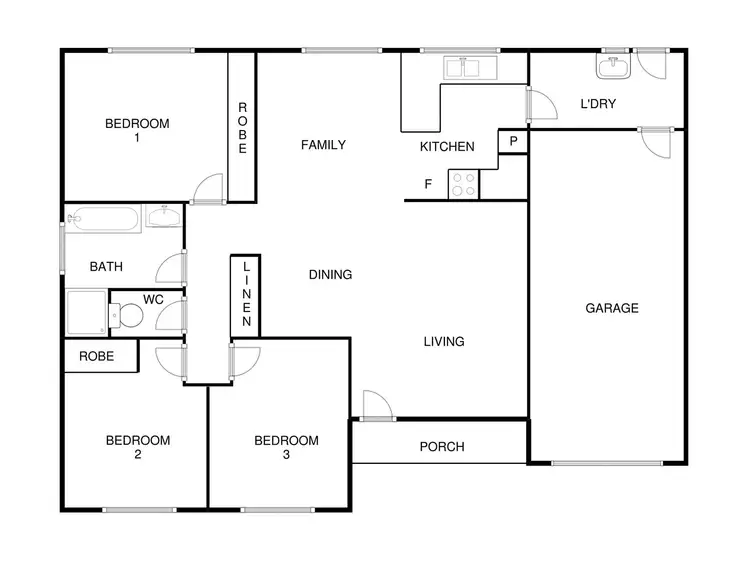 Floorplan of Homely townhouse listing, 1/6 Kudyera Place, Ngunnawal ACT 2913