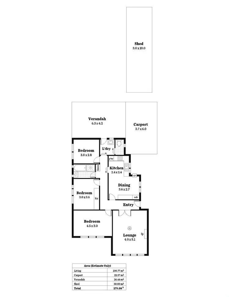 Floorplan of Homely house listing, 34A Elizabeth Street, Torrensville SA 5031