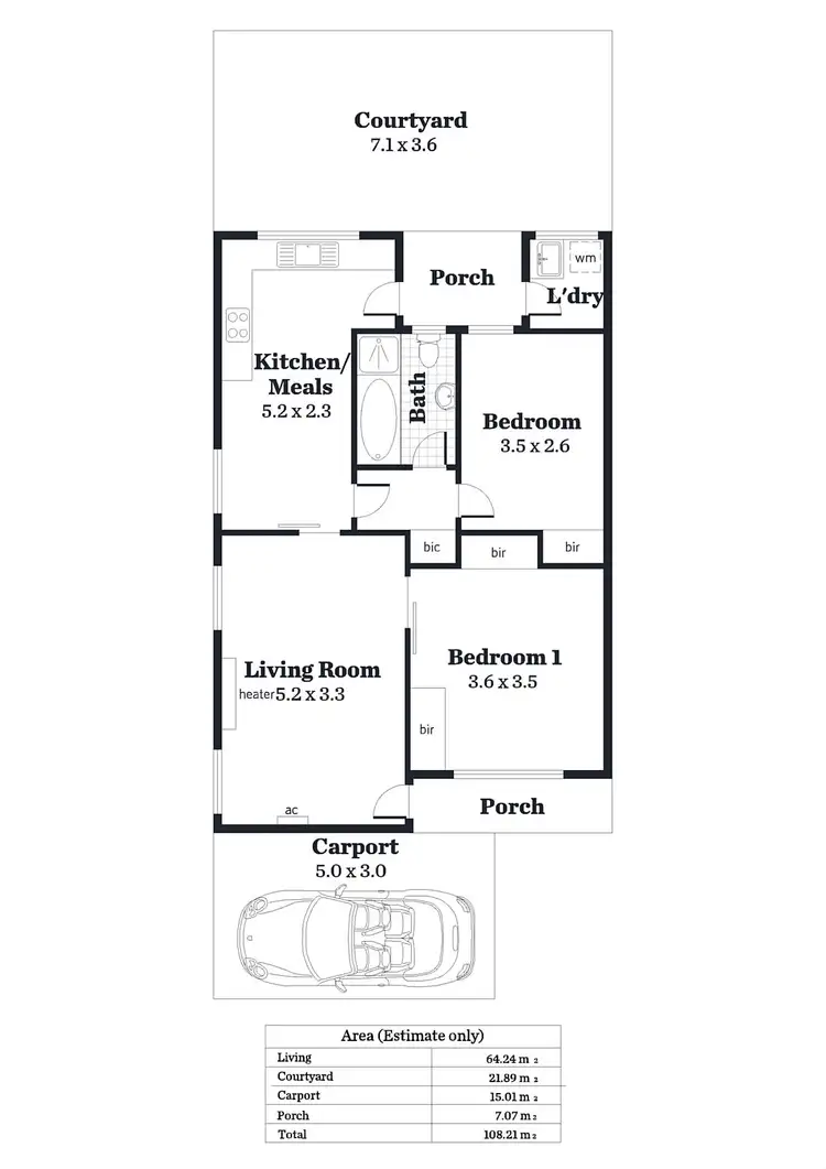 Floorplan of Homely unit listing, 6/144 Watson Avenue, Toorak Gardens SA 5065