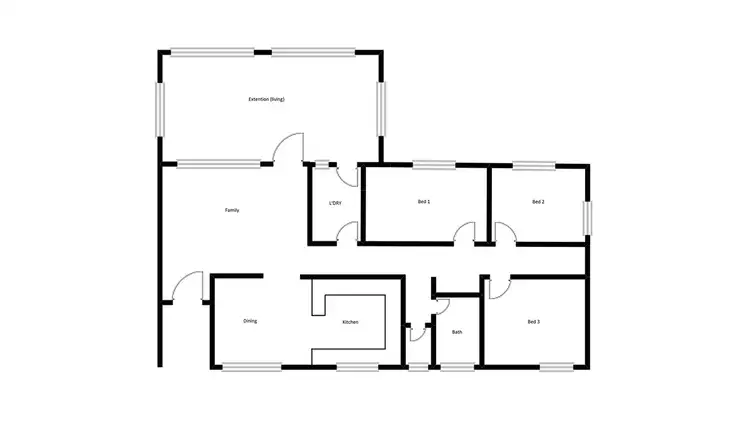 Floorplan of Homely house listing, 1 Franks Place, Kambah ACT 2902