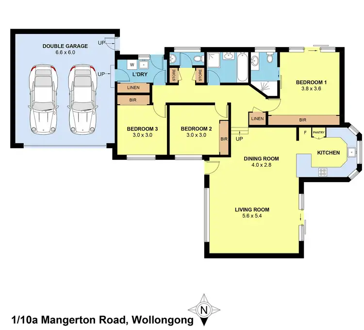 Floorplan of Homely villa listing, 1/10a Mangerton Road, Wollongong NSW 2500
