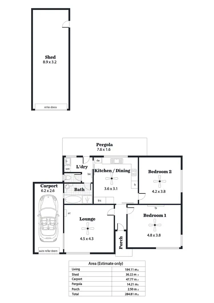 Floorplan of Homely house listing, 56 Ayers Avenue, Daw Park SA 5041
